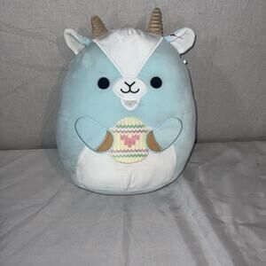 Squishmallows 12" Domingo the Blue Easter Goat Soft Plush Toy with Easter Egg